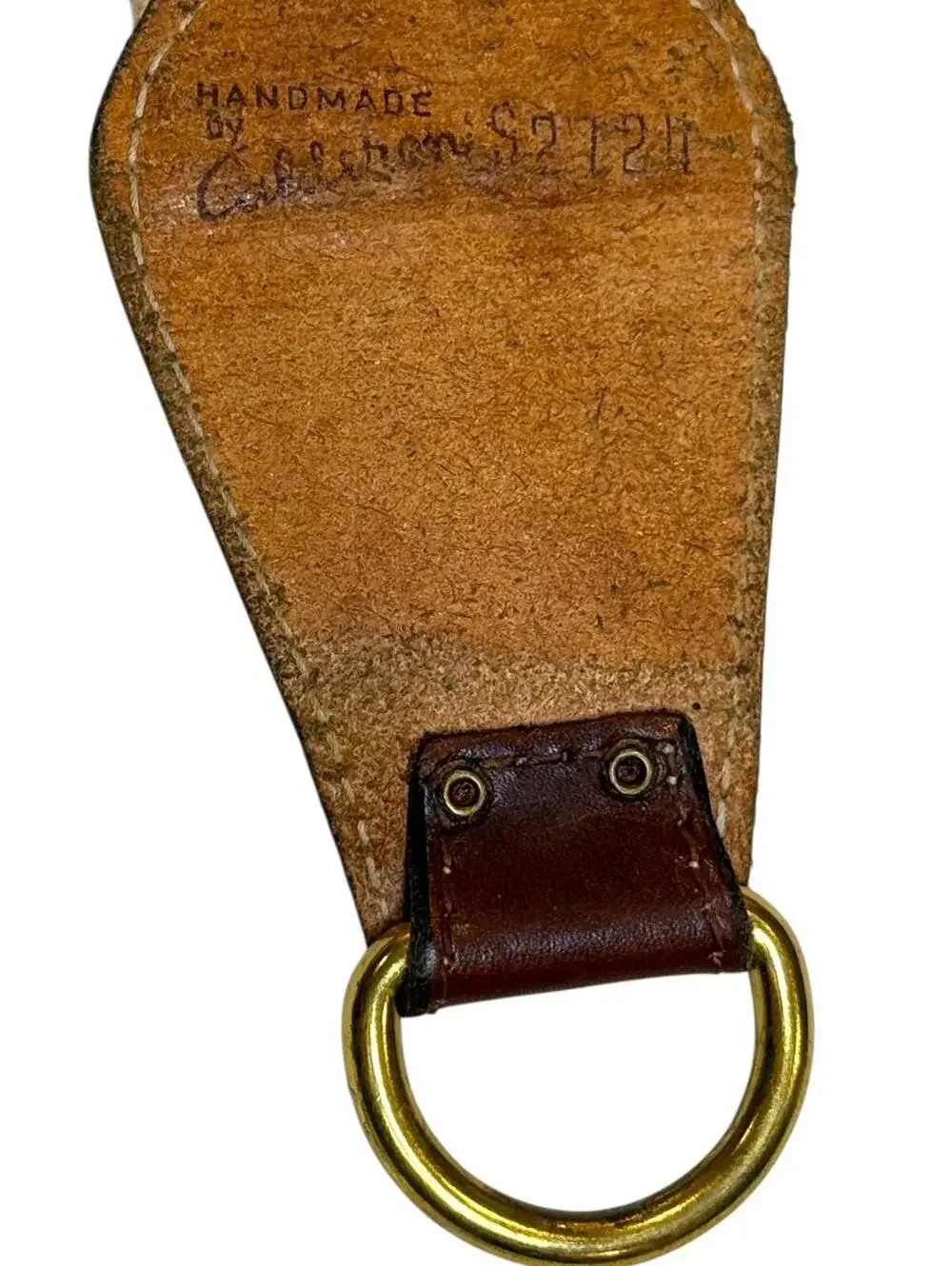 Vintage Handmade Calderon Woven Wonder Belt Leather Accents